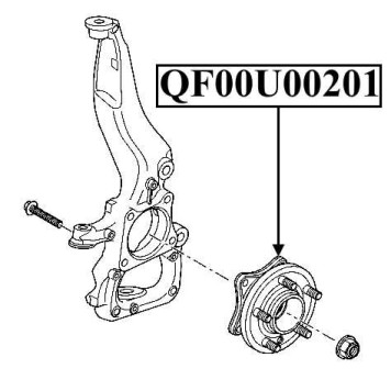 Ступица передняя <b>QUATTRO FRENI QF00U00201</b>-2