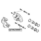 Втулка направляющая суппорта тормозного переднего <b>QUATTRO FRENI QF00Z00007</b>