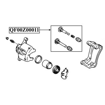 Втулка направляющая суппорта тормозного переднего <b>QUATTRO FRENI QF00Z00011</b>-2