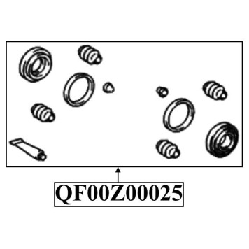 Ремкомплект суппорта тормозного переднего <b>QUATTRO FRENI QF00Z00025</b>-1