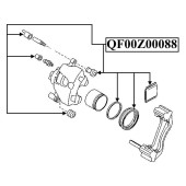 Ремкомплект суппорта тормозного переднего <b>QUATTRO FRENI QF00Z00088</b>