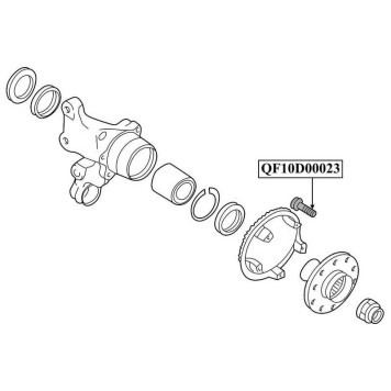Шпилька колесная <b>QUATTRO FRENI QF10D00023</b>-1