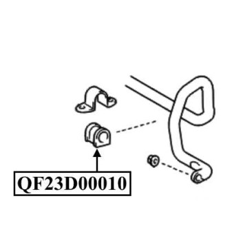 Втулка переднего стабилизатора <b>QUATTRO FRENI QF23D00010</b>-1