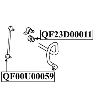Втулка переднего стабилизатора <b>QUATTRO FRENI QF23D00011</b>-2