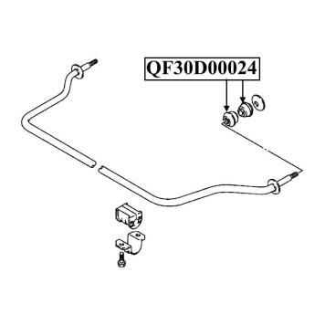 Сайлентблок штанги стабилизатора FR <b>QUATTRO FRENI QF30D00024</b>-1