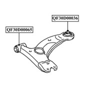Сайлентблок передний переднего рычага <b>QUATTRO FRENI QF30D00065</b>