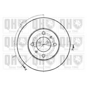 Тормозной диск <b>QUINTON HAZELL BDC4805</b>-1