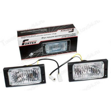 Фара пр-тум ВАЗ 2110-15, 2123 белая Фортекс (к-т) <b>Рекардо RF01262</b>