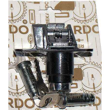 Замок багажника ВАЗ 2108, 2109 в сборе с личинками в БЛУ (черный хром) <b>Рекардо RR13018</b>