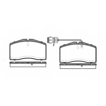 Колодки тормозные дисковые передний для AUDI A8(4D2,4D8) / VW PHAETON(3D#) <b>REMSA 0448.02 / PCA044802</b>