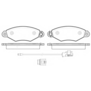 Колодки торм.пер. <b>REMSA 0643.30</b>