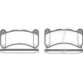 Колодки тормозные дисковые передний для LEXUS IS(ALE2#,GSE2#,USE2#) <b>REMSA 1192.12 / PCA119212</b>