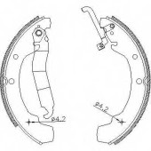 Комплект тормозных колодок задний для VW LT(281-363,291-512,293-909) <b>REMSA 4688.01 / ZCA468801</b>