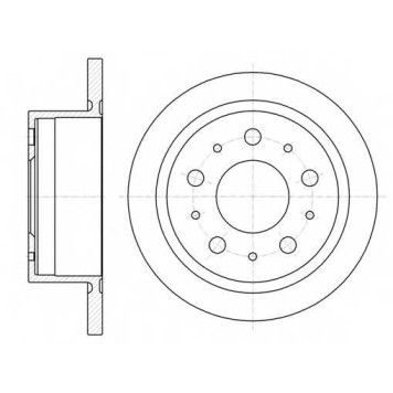 Диск тормозной <b>REMSA 61057.00</b>