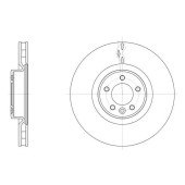 Диск тормозной передний подходит для LAND ROVER Rang <b>REMSA 61611.10</b>