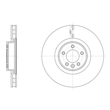 Диск тормозной передний подходит для LAND ROVER Rang <b>REMSA 61611.10</b>