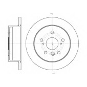 Торм.диск зад.[268,9x12] 5 отв. min2 <b>REMSA 6908.00</b>