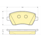 Комп торм колодок 4шт (диск) <b>RENAULT 410608481R</b>