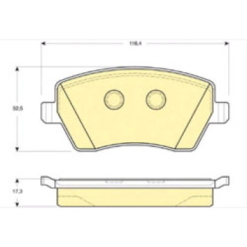 Комп торм колодок 4шт (диск) <b>RENAULT 410608481R</b>