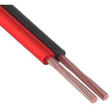 Провод акустический сдвоенный ПВШМ 2х0,75мм2 красно-чёрный (цена за 1м) -1