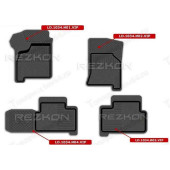 Ковры салона ВАЗ 2110-12 резиновые <b>REZKON Premium 1039050200</b>
