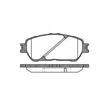 Колодки тормозные дисковые к-т 4 шт. <b>ROADHOUSE 2898.00</b>