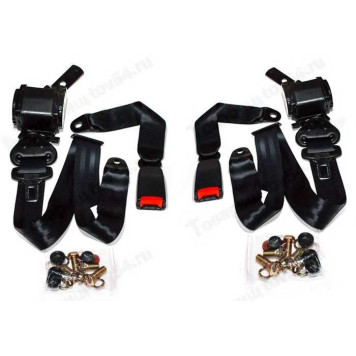 Ремень безопасности ВАЗ 21213 задний инерционный (с замком) универс (2шт) <b>Россия 21213-8217210/11</b>