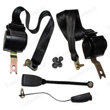 Ремень безопасности ВАЗ 21213 передний инерционный (с замком) универс (2шт) <b>Россия 2121-8217021/20</b>