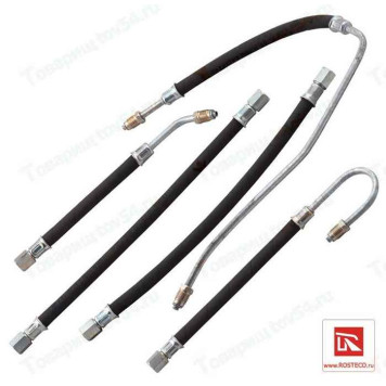 Шланг топливный высокого давления ВАЗ 2108, 2115 инж. (комплект 5 шт) <b>ROSTECO 20167</b>