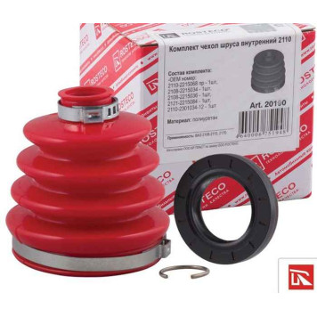 Пыльник ШРУС ВАЗ 2108 внутренний (+ сальник, 2 хомута, кольцо ШРУС) <b>ROSTECO 20190</b> (2110-2215068, 2108-2215034, 2108-2215036, 2121-2215084, 2110-2301034)