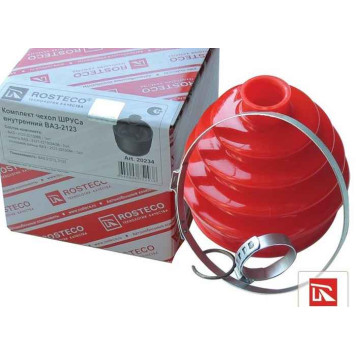 Пыльник ШРУС ВАЗ 2123 Нива Шевроле внутренний (+ 2 хомута, кольцо ШРУС) полиуретан <b>ROSTECO 20234</b> (2123-2215068, 2123-2215034, 2123-2215036)