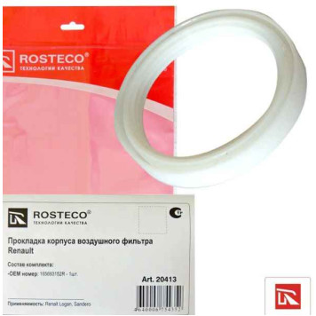 Прокладка фильтра воздушного Renault Logan, LADA Largus <b>ROSTECO 20413</b> 165693152R
