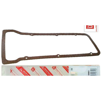 Прокладка крышки клапанов ВАЗ 2123 Нива Шевроле силикон+пробка <b>ROSTECO 20801</b> (2123-1003270)