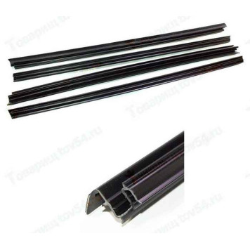 Уплотнители опускного стекла Lada Vesta (бархотки) нижние внутренние без ворса 4шт AD Plastik <b>РТИ 8450007726/7727/7853/7854</b>