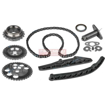 Комплект ГРМ ВАЗ 21214, 2123 Нива Шевроле однорядная цепь, натяжитель 'Пилот' <b>РусМаш 10-1006001D</b>