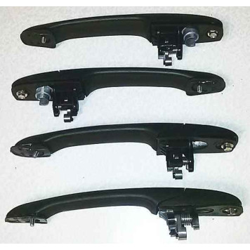 Ручки дверные ВАЗ 2109-21099, 2114, 2115 ЕВРО комплект 4шт под две личинки неокрашенные РЫСЬ-1