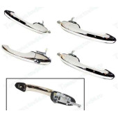 Ручки дверей наружные ВАЗ 1118 Калина, 2190 Гранта 4шт ЕВРО хром под одну личинку <b>РЫСЬ RDG128.000.010001-1/2/3/4хром</b>