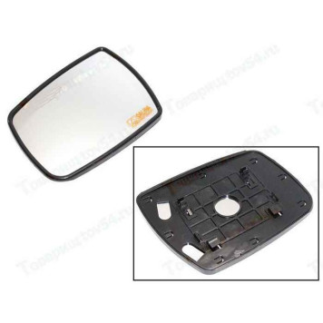 Зеркальный элемент ВАЗ 1119 (квадратный моторедуктор) левый SALINA 100