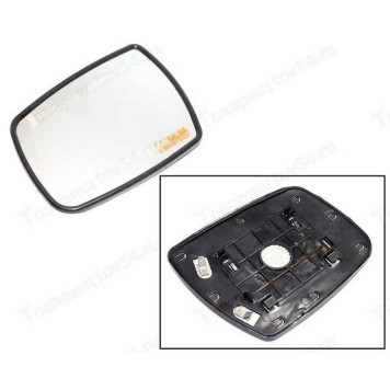 Зеркальный элемент ВАЗ 1119 обогрев (квадратный моторедуктор) левый SALINA 103