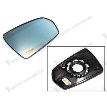 Зеркальный элемент ВАЗ 2180 обогрев антиблик голубой правый SALINA 122