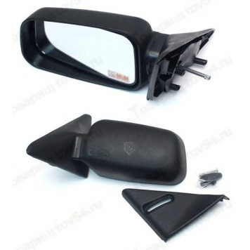 Зеркало заднего вида наружное ВАЗ 2110 механическое (рычаг) левое <b> SALINA 609</b> (2110-8201051)