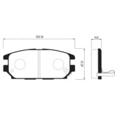 Тормозные колодки дисковые <b>SANGSIN SP1069</b>