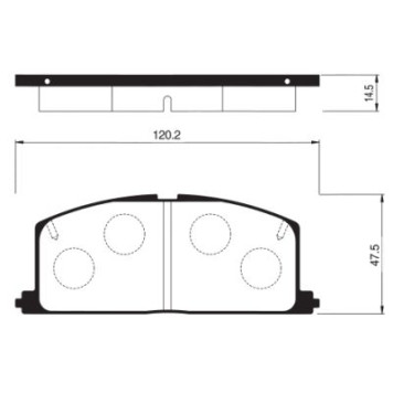 Тормозные колодки дисковые <b>SANGSIN SP1105</b>