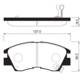 Колодки передние MITSUBSHI PAJERO I <b>SANGSIN SP1135</b>