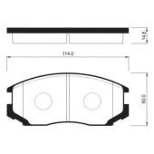 Тормозные колодки дисковые <b>SANGSIN SP1142</b>