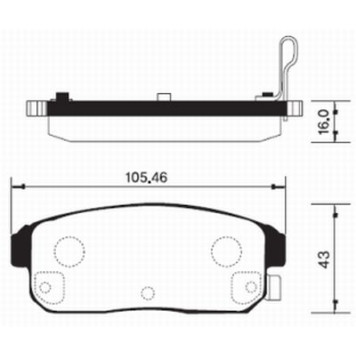 Тормозные колодки дисковые <b>SANGSIN SP1163</b>