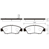 Тормозные колодки дисковые <b>SANGSIN SP1221</b>
