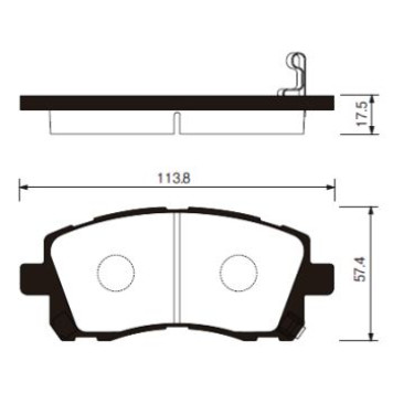 Тормозные колодки дисковые <b>SANGSIN SP1225</b>
