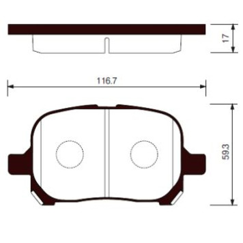 Колодки передние LEXUS RX300 98-03, TOYOTA CAMRY V20 96-01 <b>SANGSIN SP1226</b>