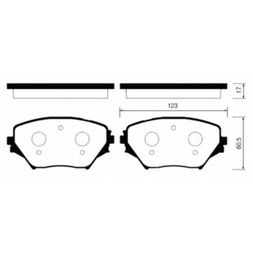 Колодки передние TOYOTA RAV4 II <b>SANGSIN SP1233</b>